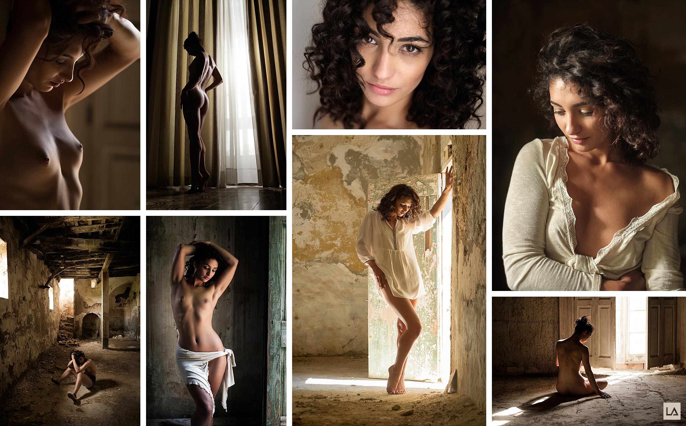Martina Belacima in Tuscany shot by Damien Lovegrove